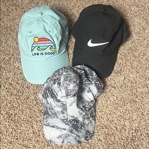 Hat Bundle: Lululemon, Nike, Life is Good